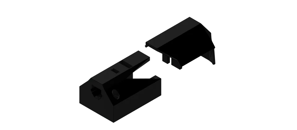 Render of the BPW34 photodiode mount